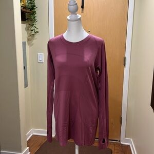 Lululemon Rose Swiftly Tech Never Worn Long Sleeve Shirt Size 12